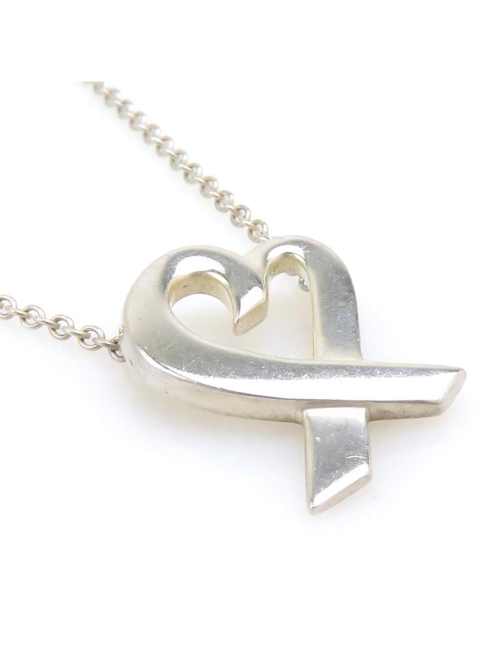 Auth Tiffany&Co. Loving Heart Necklace #296961T11B